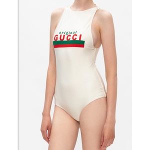 Gucci one piece swim suit